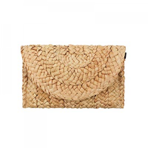 20.0% off Women Retro Straw Clutch Handbag for Summer Beach Bag Rattan Woven Handmade Knitted Purs..