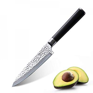 MICHELANGELO VC10 5 Inch High Carbon Stainless Steel, Chef Utility Knife Kitchen-German now 80.0% ..