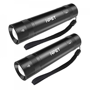 NPET FL50 LED Tactical Flashlight Pocket-Sized Torch Zoomable Magnet tail IP65 Water-Resistant 500..