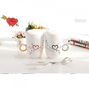 10 OZ Coffee Mugs Set - Ceramic Tea Cups Cute Mug(2 Packs) (White2 pack) now 50.0% off 