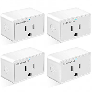 WiFi Smart Plug Works with Alexa Echo/Google Home/IFTTT now 50.0% off , slitinto Mini Smart Socket..