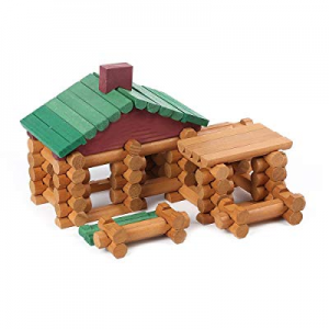 Joqutoys Wood House Logs Construction Building Set Preschool Education Toys for Kids 90 Piece now ..