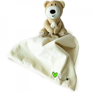 Teddy Bear Snuggle Blankie. Plush Infant Security Blanket for Boys and Girls with Adorable Teddy B..