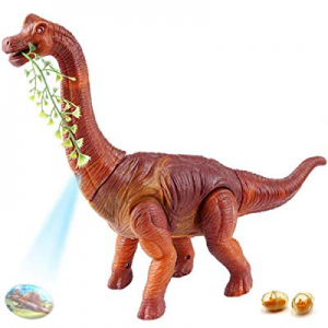 One Day Only！40.0% off Dahuniu Walking Toy Dinosaur with Sounds and Egg Laying(Come with 2 Eggs)，D..