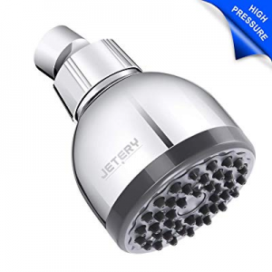 Shower Head - JETERY 3 Inch High Pressure High Flow Showerhead - Universal Fixed Replacement for B..