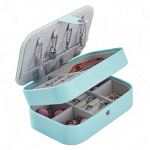 BagTu Flower Small Jewelry Box now 40.0% off , Pink Snap Button Jewelry Organizer Display Case, Mi..