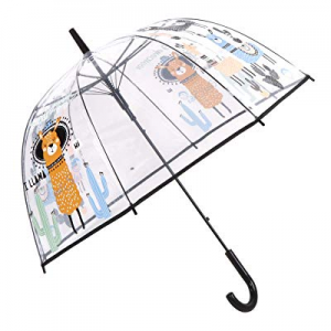 HAOCOO Alpaca Clear Umbrella now 20.0% off , Bubble Transparent Fashion Dome Auto Open Umbrella Wi..