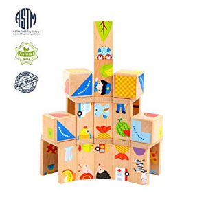 50.0% off MEIGO Wooden Toys - Toddler Wooden Educational Preschool Dominoes Shape Puzzle Matching ..