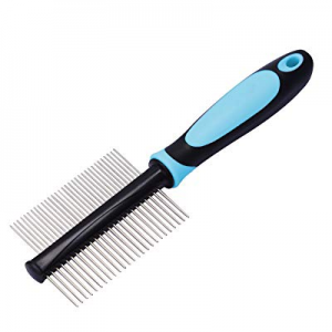 Happy & Polly Pet Comb Grooming Brush Stainless Steel Deshedding Comb/Deshedding Brush/Dematting R..