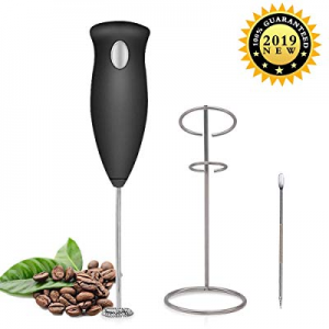 AM365 Electric Milk Frother Handheld now 20.0% off , Automatic Foam Maker Stainless Powerful Drink..