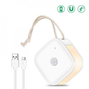 LED Motion Sensor Night Light now 50.0% off , USB Rechargeable Closet Hangable Lamp with Magnet, S..