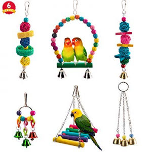 One Day Only！Wieppo Bird Parrot Parakeet Toys - Bird Toys for Parrots now 50.0% off , Cockatiels, ..