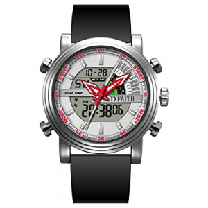 60.0% off TXFAITH Creative Original Design Business Digital Watch for Men Sports Watch with Alarm ..