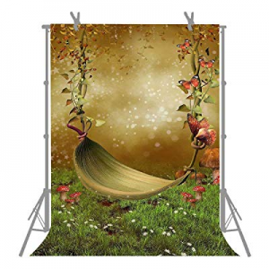 FUERMOR Fairytale Backdrop 5x7ft Baby Bed Photography Background Props for Photo Studio CL12 now 2..