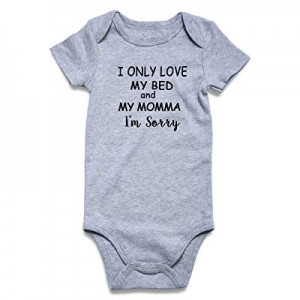 Funnycokid Toddler Newborn Baby Funny Bodysuit One Piece Infant Rompers Jumpsuit 0-12 Months now 4..