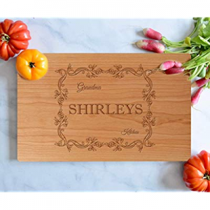Personalized Engraved Cutting Board now 70.0% off , Custom Cherry Wood Serving Board, Wedding Gift..