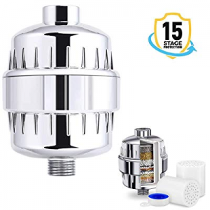15 Stage Shower Filter -For Any Showerhead & Filtered Shower Head now 50.0% off 