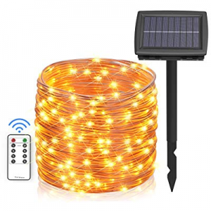 Asmader Solar String Lights now 50.0% off , 66 ft 200 LEDs Outdoor Fairy Lights Powered by Solar a..