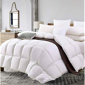 SHEONE All Seasons Lightweight White Goose Down Comforter now 25.0% off , King Size Duvet Insert w..