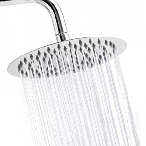 One Day Only！Litcher Rainfall Shower Head now 60.0% off , High Pressure Polished Chrome 304 Stainl..