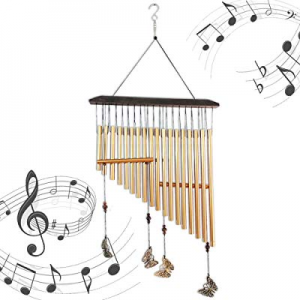 One Day Only！Angela&Alex Wind Chimes Outdoors now 48.0% off , Butterfly Wind Chimes Handmade Woode..
