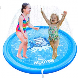 One Day Only！MIJOYEE Splash Pad now 45.0% off , 68 inches Splash Mat, Outdoor Water Play Sprinkler..
