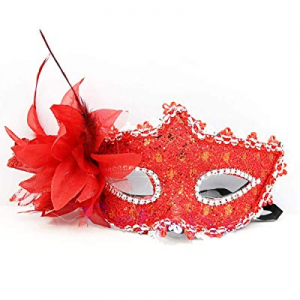 One Day Only！Masquerade Mask for Men Women Venetian Lace Masks Masquerade Party Half Face Masks no..