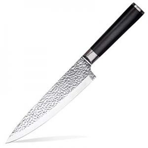 One Day Only！MICHELANGELO 8 Inch Chef Knife Ultra-Sharp German Carbon Stainless Steel Blade now 80..