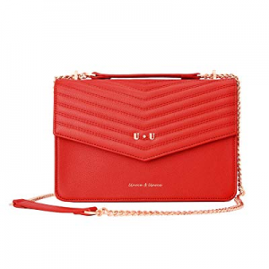 45.0% off Women Fashion Leather Crossbody Bag - U+U Shoulder Bag Quilted Purse Handbag with Metal ..