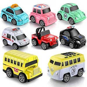 50.0% off GEYIIE Car Toy Alloy Pull Back Cars Vehicles Set Mini Car Model Construction and Raced T..