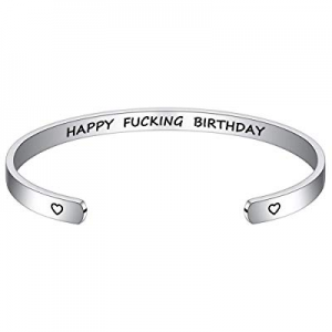 45.0% off M MOOHAM Birthday Jewelry Gifts for Women Men - Bracelets with Message Engraved Inspirat..