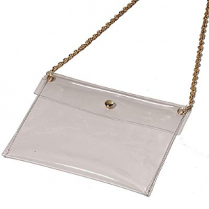 55.0% off Y&R Direct Clear Bag Women's PVC Transparent Cross Body Purse Clutch Messenger Handbag T..