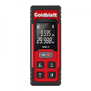 Goldbaltt Laser Measure - 100Ft Digital Tape Measurement for Distance Area Volume Pythagorean Calc..