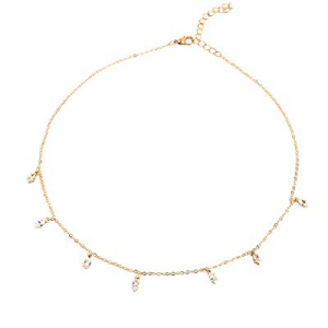 70.0% off Lateefah Gold Chain Choker Necklace Jewelry Women Handmade Necklace Jewelry Set 14k Plat..