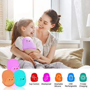 One Day Only！TekHome 2019 Penguin Night Lights for Kids now 40.0% off , 7-Color LED Baby Night Lig..