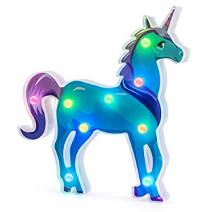 Unicorn LED Light Gifts Colorful Unicorn Party Supplies Night Lights Battery Operated Decorative M..