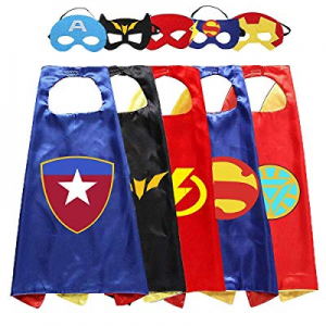 Aodai Costumes and Dress up for Kids - Capes and Masks Suitable for Superhero Party Kids Best Gift..