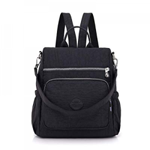 JOSEKO Women Casual Nylon Ladies Backpack Multi-Function Anti-Theft Waterproof Shoulder Bag now 30..