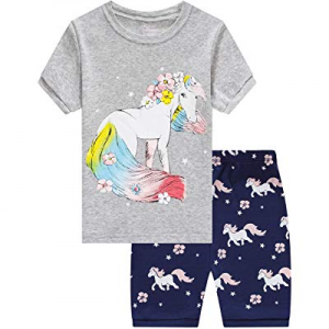 One Day Only！55.0% off IF Family Pajamas for Boys Baby Summer Clothes Toddler Kids Space PJs Short..