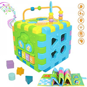 30.0% off Baby Activity Cube Multi-Assembly Busy Play Center Toys 7 in 1 for Babies Play Musical C..