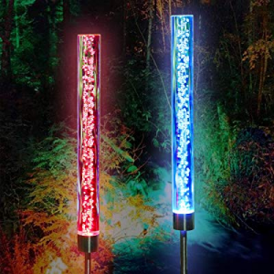 Solar Lights Outdoor - New Upgraded Garden Decor Acrylic Bubble Lights now 50.0% off , Multi-Color..
