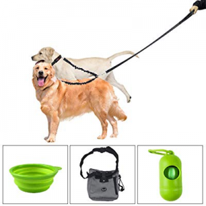 60.0% off Baconlor Double Dog Leash 360° Swivel No Tangle Free Double Dog Leash with Soft Padded H..