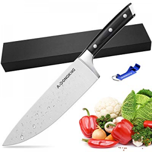 AmDONGKING Chef Knife now 10.0% off , Professional 8 inch Kitchen Knife, Best German High Carbon S..