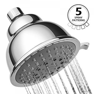 High Pressure Shower Head, 5 Adjusted Spray Jets, Provide Powerful Spray Even at Low Water Pressur..