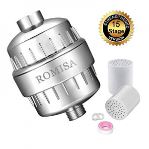 One Day Only！ROMISA Shower Filter now 70.0% off ,15 Stage Shower Water Filter, Soften and Purify W..