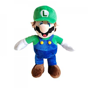 illuOKey Super Mario Plush Doll Mario Soft Stuffed Plush Toys - 16.5 inches (Luigi) now 50.0% off 