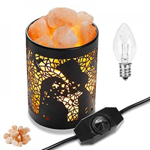 Himalayan Salt Lamps now 50.0% off , OxyLED Natural Pink Salt Night Lights with Two Bulbs, Crystal..
