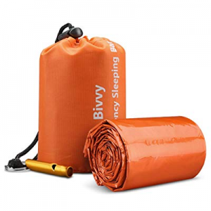 50.0% off Docamor Emergency Sleeping Bag Ultra-Compact Waterproof High Visibility Thermal Bivy Sac..