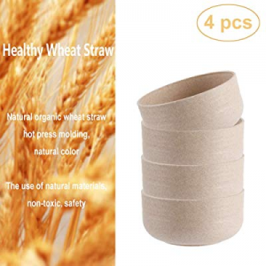 Unbreakable Cereal Bowls now 10.0% off , Wheat Straw Fiber Bowls- 3 oz. Lightweight Bowls Set for ..