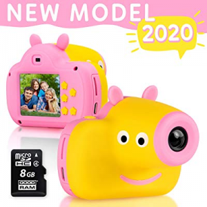 15.0% off Cute Digital Camera for Kids - 8GB SD Card Included - Adorable Piggy Design - Durable Ph..